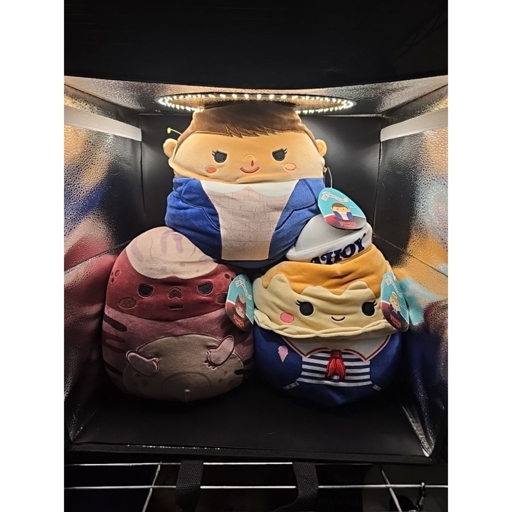 Squishmallows 4 Plush 10" STRANGER THINGS Eleven USS Butterscotch, Max, Vecna